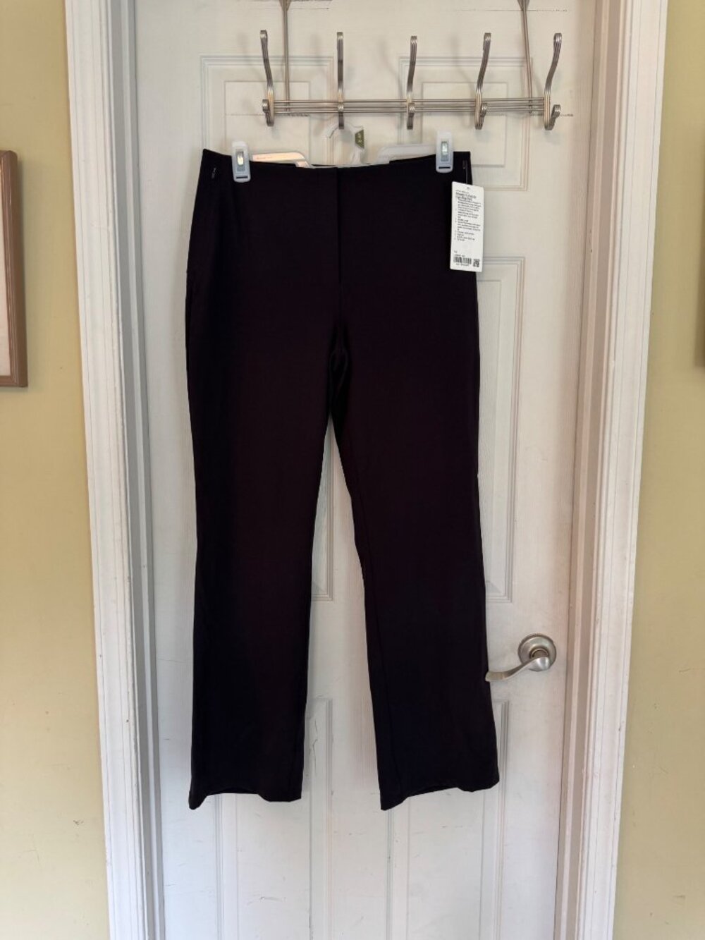 Lululemon Smooth Fit Pull-On High-Rise Pant Trouser Black NEW Pockets Luxtreme - Picture 2 of 12